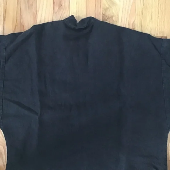 🚀SOLD ON INSTA🚀 Ozma Of California Black Linen Jacket/Robe -MED- Deiji Studios - Picture 7 of 11